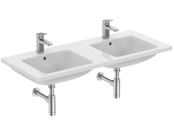 I.LIFE B - T4602 - Double ceramic washbasin with overflow by Ideal Standard - view 2
